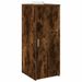 Armoire de rangement chêne fumé 40x45x103,5cm bois d'ingénierie - Photo n°1