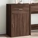 Armoire de rangement chêne marron 56,5x39x90 cm bois ingénierie - Photo n°2