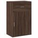 Armoire de rangement chêne marron 56,5x39x90 cm bois ingénierie - Photo n°1