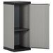 Armoire de rangement de jardin 1 étagère Gris/noir 35x40x85 cm - Photo n°3