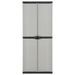 Armoire de rangement de jardin 3 étagères Gris/noir 68x40x168cm - Photo n°2