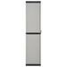 Armoire de rangement de jardin 3 étagères Gris/noir 68x40x168cm - Photo n°4