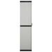 Armoire de rangement de jardin 3 étagères Gris/noir 68x40x168cm - Photo n°4