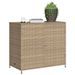 Armoire de rangement de jardin beige 83x45x76 cm résine tressée - Photo n°4