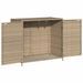 Armoire de rangement de jardin beige 83x45x76 cm résine tressée - Photo n°6