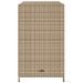 Armoire de rangement de jardin beige 83x45x76 cm résine tressée - Photo n°8