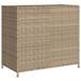 Armoire de rangement de jardin beige 83x45x76 cm résine tressée - Photo n°9