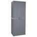 Armoire de rangement de jardin gris 65x45x172 cm PP rotin - Photo n°1