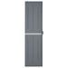 Armoire de rangement de jardin gris 65x45x172 cm PP rotin - Photo n°3