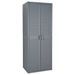 Armoire de rangement de jardin gris 65x45x172 cm PP rotin - Photo n°1