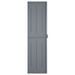 Armoire de rangement de jardin gris 65x45x172 cm PP rotin - Photo n°3