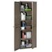 Armoire de rangement de jardin Marron 65x45x172 cm PP - Photo n°2