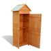 Armoire de rangement de jardin Marron 79x49x190 cm - Photo n°5