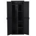 Armoire de rangement de jardin Noir 65x45x172 cm PP 2 - Photo n°6