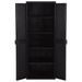 Armoire de rangement de jardin Noir 65x45x172 cm PP - Photo n°6