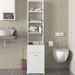 Armoire de rangement de toilette bois blanc 39.6 cm - Photo n°2