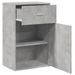 Armoire de rangement gris béton 56,5x39x90 cm bois d'ingénierie - Photo n°4