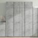 Armoire de rangement gris béton 70x42,5x225cm bois d'ingénierie - Photo n°1