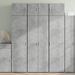 Armoire de rangement gris béton 70x42,5x225cm bois d'ingénierie - Photo n°1