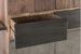 Armoire de rangement industrielle 4 portes 2 tiroirs bois de manguier recyclé et acier noir Kramer 118 cm - Photo n°3
