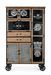 Armoire de rangement industrielle sur roulettes 6 portes 2 tiroirs en acier noir Klara 95 cm - Photo n°7