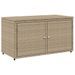 Armoire de rangement jardin beige 110x55x60,5 cm résine tressée - Photo n°2