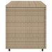 Armoire de rangement jardin beige 110x55x60,5 cm résine tressée - Photo n°8