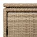 Armoire de rangement jardin beige 110x55x60,5 cm résine tressée - Photo n°11