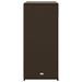 Armoire de rangement jardin marron 105x55x113 cm résine tressée - Photo n°8