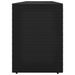 Armoire de rangement jardin Noir 198x55,5x80 cm Résine tressée - Photo n°5