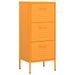 Armoire de rangement Jaune moutarde 42,5x35x101,5 cm Acier 2 - Photo n°1