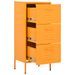 Armoire de rangement Jaune moutarde 42,5x35x101,5 cm Acier 2 - Photo n°6