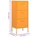 Armoire de rangement Jaune moutarde 42,5x35x101,5 cm Acier 2 - Photo n°10