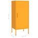 Armoire de rangement Jaune moutarde 42,5x35x101,5 cm Acier - Photo n°8