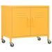 Armoire de rangement Jaune moutarde 60x35x56 cm Acier - Photo n°2