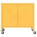 Armoire de rangement Jaune moutarde 60x35x56 cm Acier - Photo n°3