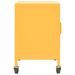 Armoire de rangement Jaune moutarde 60x35x56 cm Acier - Photo n°4