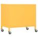 Armoire de rangement Jaune moutarde 60x35x56 cm Acier - Photo n°5