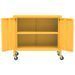 Armoire de rangement Jaune moutarde 60x35x56 cm Acier - Photo n°6