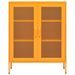 Armoire de rangement Jaune moutarde 80x35x101,5 cm Acier 2 - Photo n°3