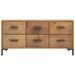 Armoire de rangement Marron 110x30x45 cm Bois de pin massif - Photo n°3