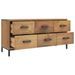 Armoire de rangement Marron 110x30x45 cm Bois de pin massif - Photo n°4