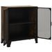 Armoire de rangement Marron rustique 72x36x82 cm Métal et MDF 2 - Photo n°6