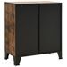 Armoire de rangement Marron rustique 72x36x82 cm Métal et MDF - Photo n°6