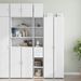 Armoire de rangement mince blanc 30x42,5x225 cm - Photo n°1