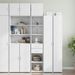 Armoire de rangement mince blanc 40x42,5x225 cm - Photo n°1