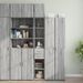 Armoire de rangement mince sonoma gris 30x42,5x225 cm - Photo n°1