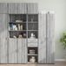 Armoire de rangement mince sonoma gris 40x42,5x225 cm - Photo n°1