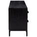 Armoire de rangement Noir 110x30x45 cm Bois de pin massif - Photo n°5