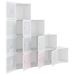 Armoire de rangement pour enfants avec 10 cubes Blanc PP - Photo n°6